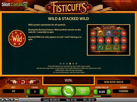 Fisticuffs Slot ᐈ Review von SlotCatalog ⭐.